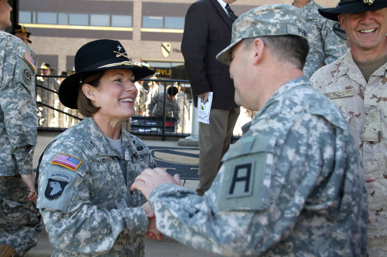Brig. Gen. Laura Richardson Patch Ceremony